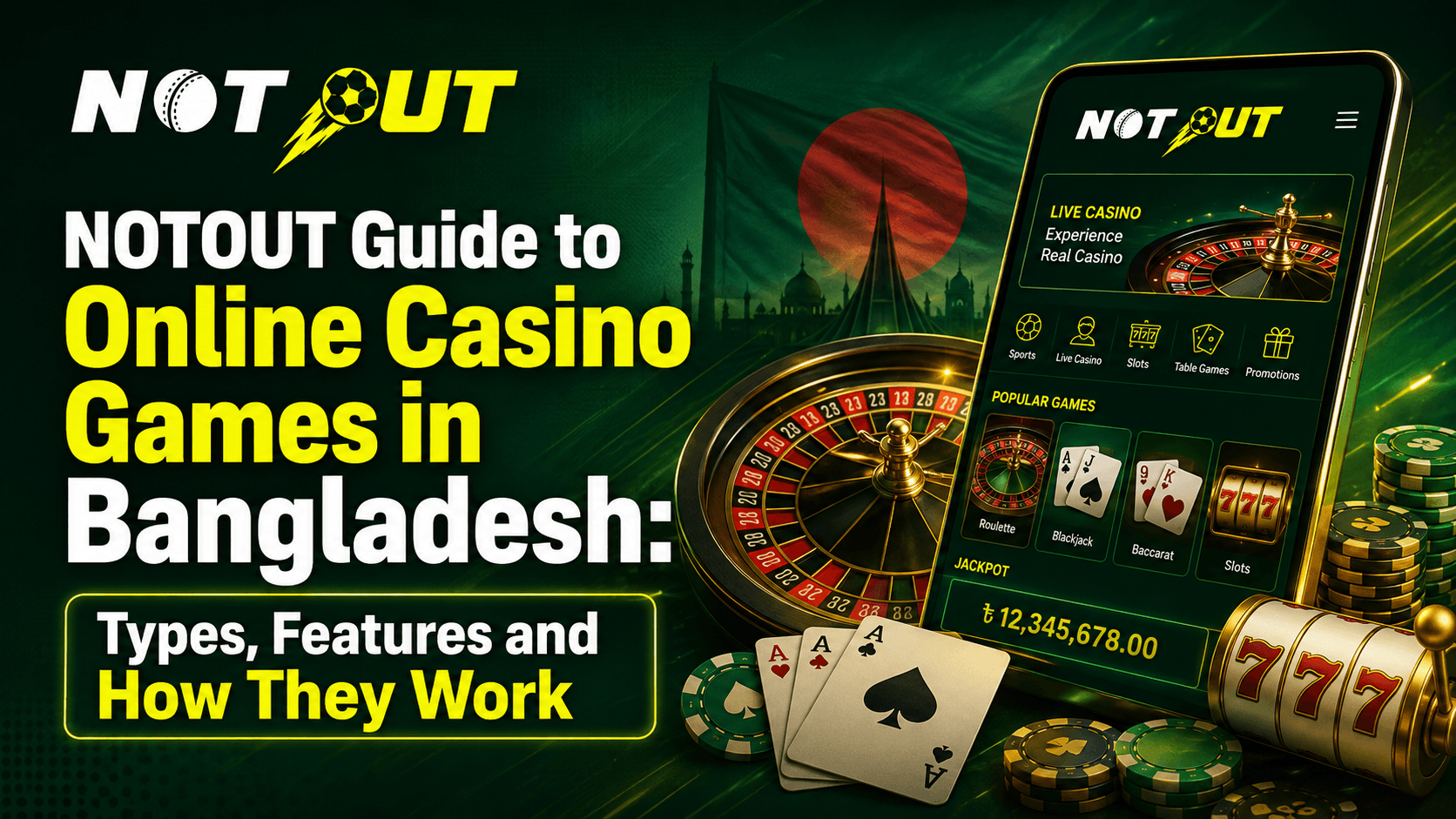 NOTOUT Guide to Online Casino Games in Bangladesh: Types, Features and How They Work